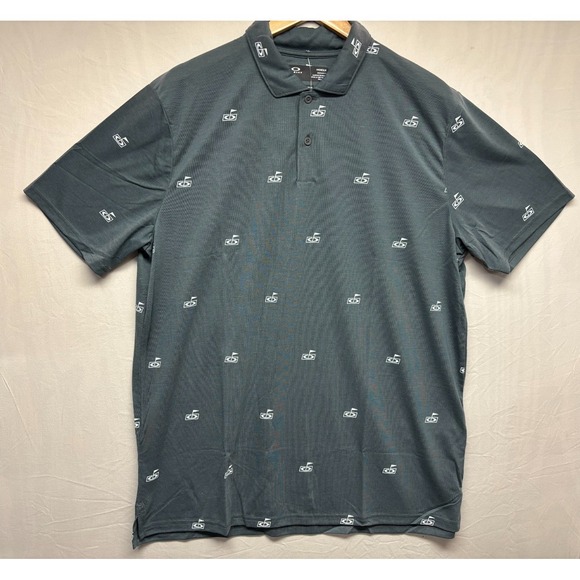 Oakley Other - Oakley Golf Flag Polo Shirt Men's Dark Slate Moisture Wicking Performance XL NWT